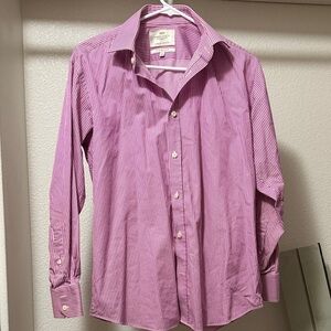 Brooks Brothers Men's Pink Striped Button Down Shirt